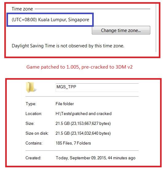 3DMGAME MGSV TPP V1 005 Update And Crack V2 3DM